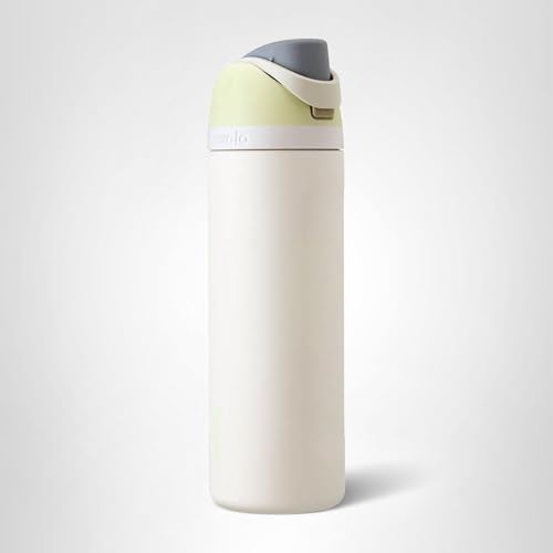 Owala FreeSip - Botella de agua aislada de acero inoxidable con popote para deportes, viajes y escuela, botella de agua deportiva sin BPA, 24 onzas, tropical