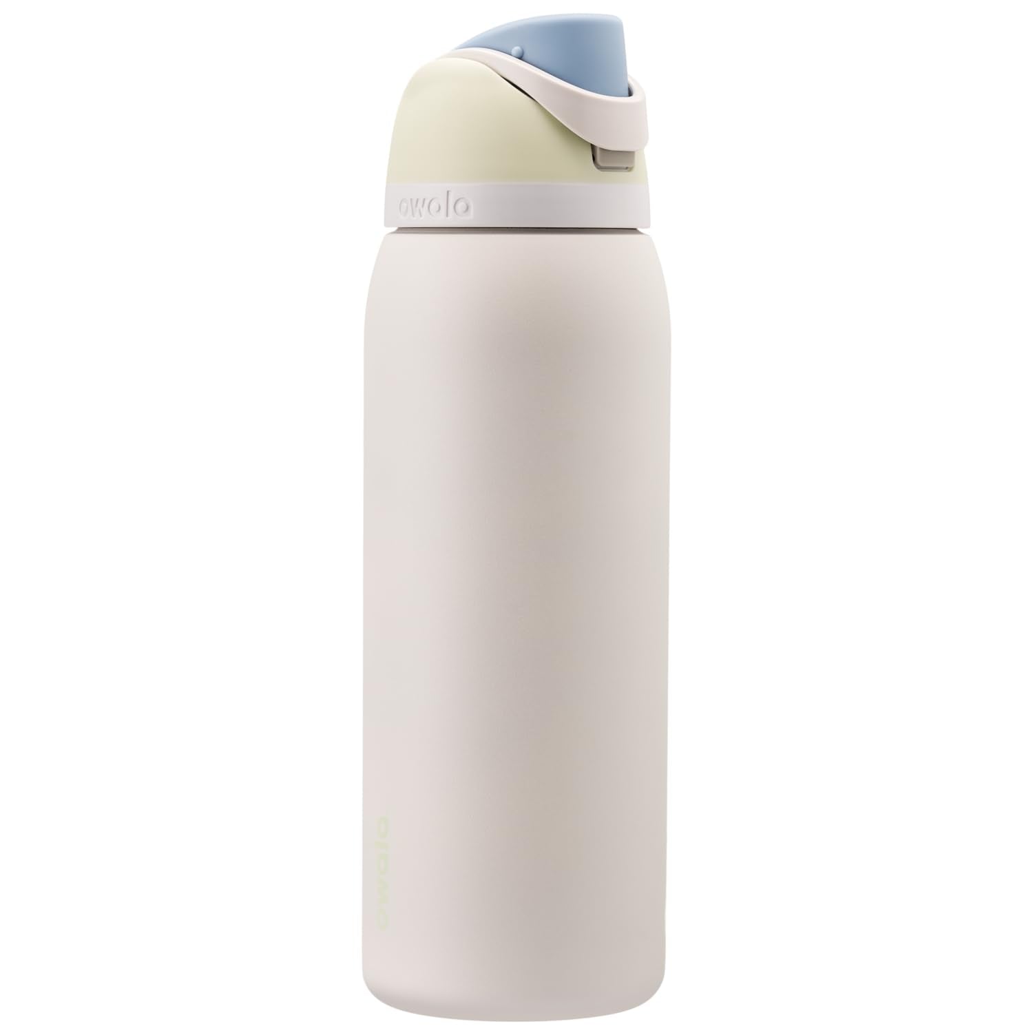Owala FreeSip - Botella de agua aislada de acero inoxidable con popote para deportes, viajes y escuela, botella de agua deportiva sin BPA, 24 onzas, tropical