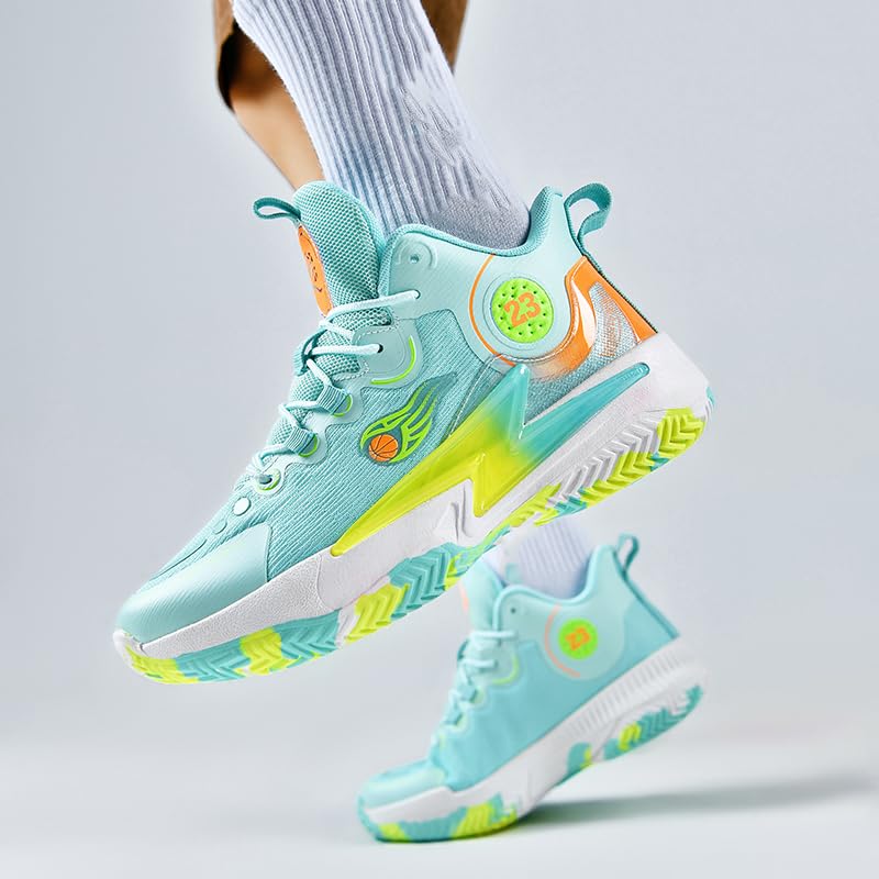 Zapatos de baloncesto para mujer y hombre, transpirables, cómodos, de voleibol, a la moda, antideslizantes, para deportes al aire libre para mujer y hombre