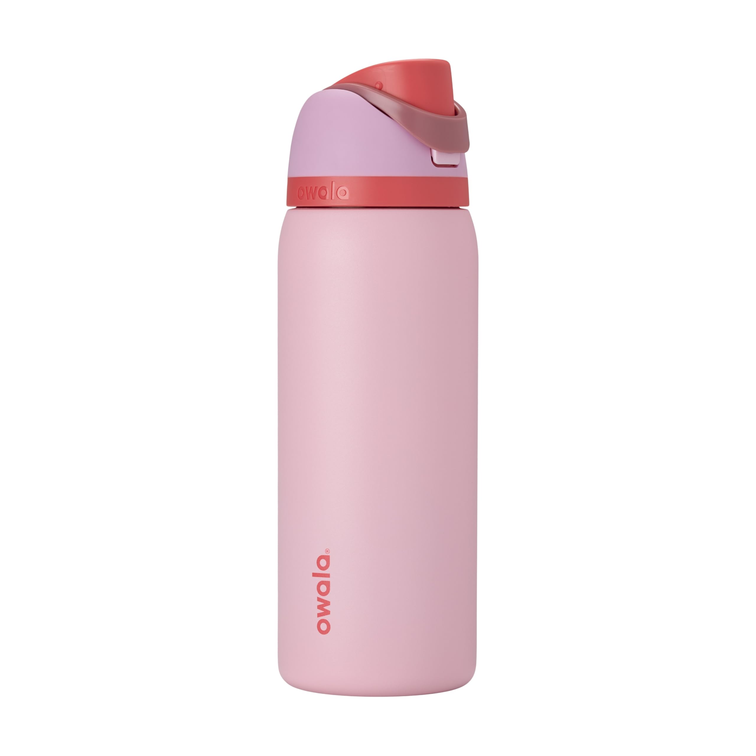 Owala FreeSip - Botella de agua aislada de acero inoxidable con popote para deportes, viajes y escuela, botella de agua deportiva sin BPA, 24 onzas, tropical