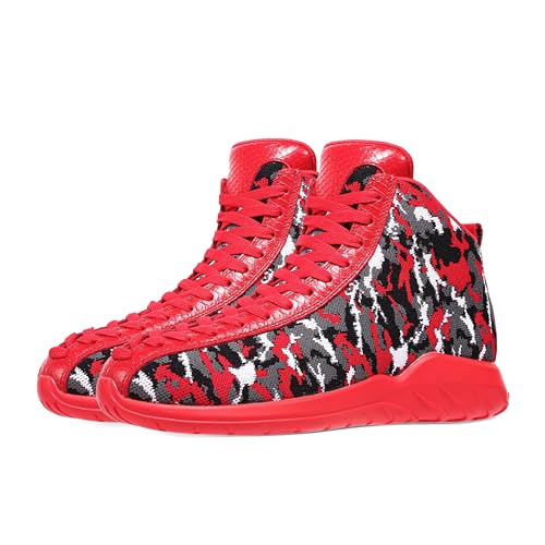 Zapatillas altas de baloncesto para hombre y mujer, con cordones únicos, ligeras, antideslizantes, para exteriores