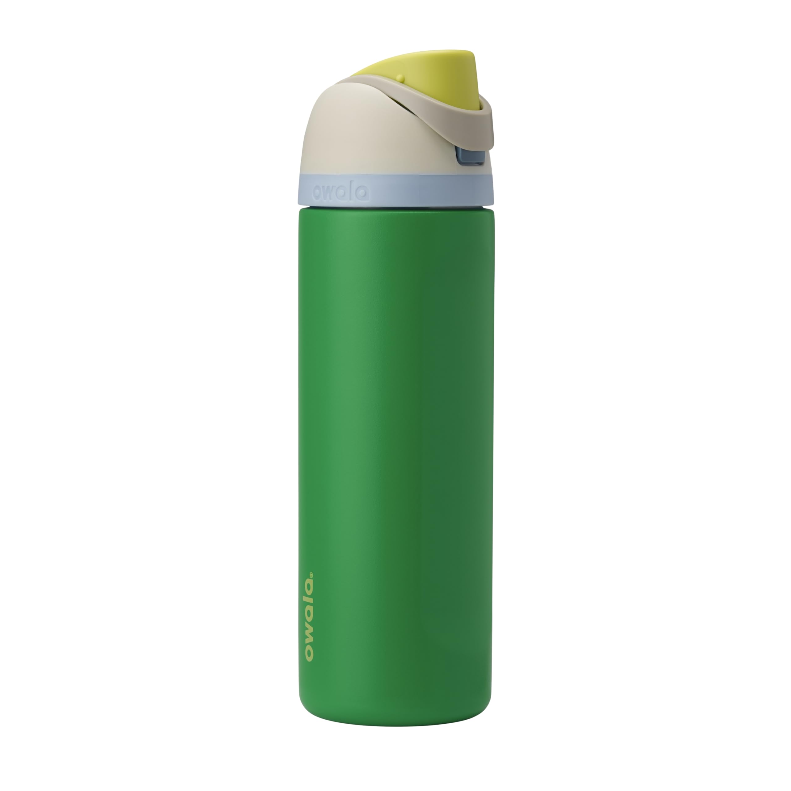 Owala FreeSip - Botella de agua aislada de acero inoxidable con popote para deportes, viajes y escuela, botella de agua deportiva sin BPA, 24 onzas, tropical
