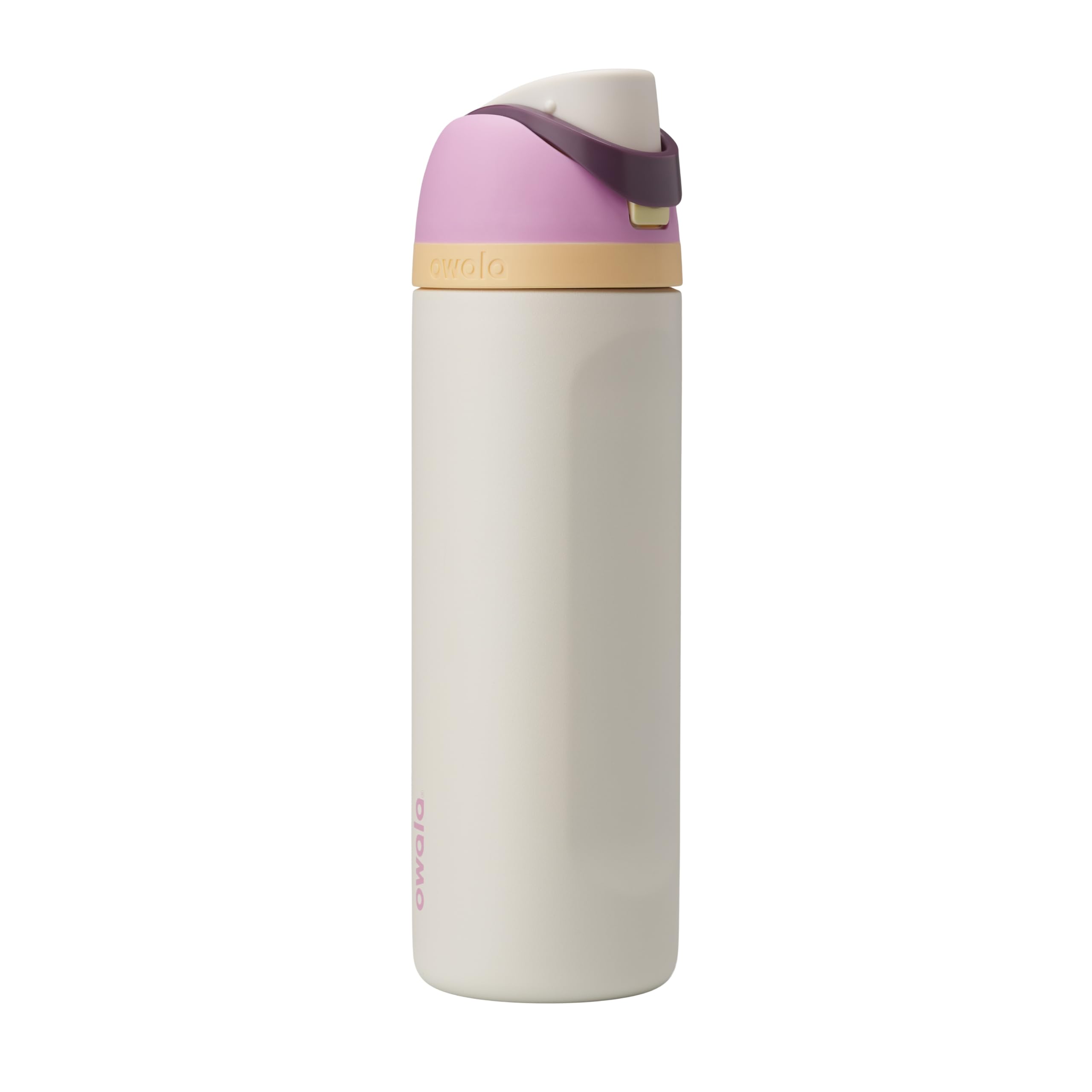 Owala FreeSip - Botella de agua aislada de acero inoxidable con popote para deportes, viajes y escuela, botella de agua deportiva sin BPA, 24 onzas, tropical