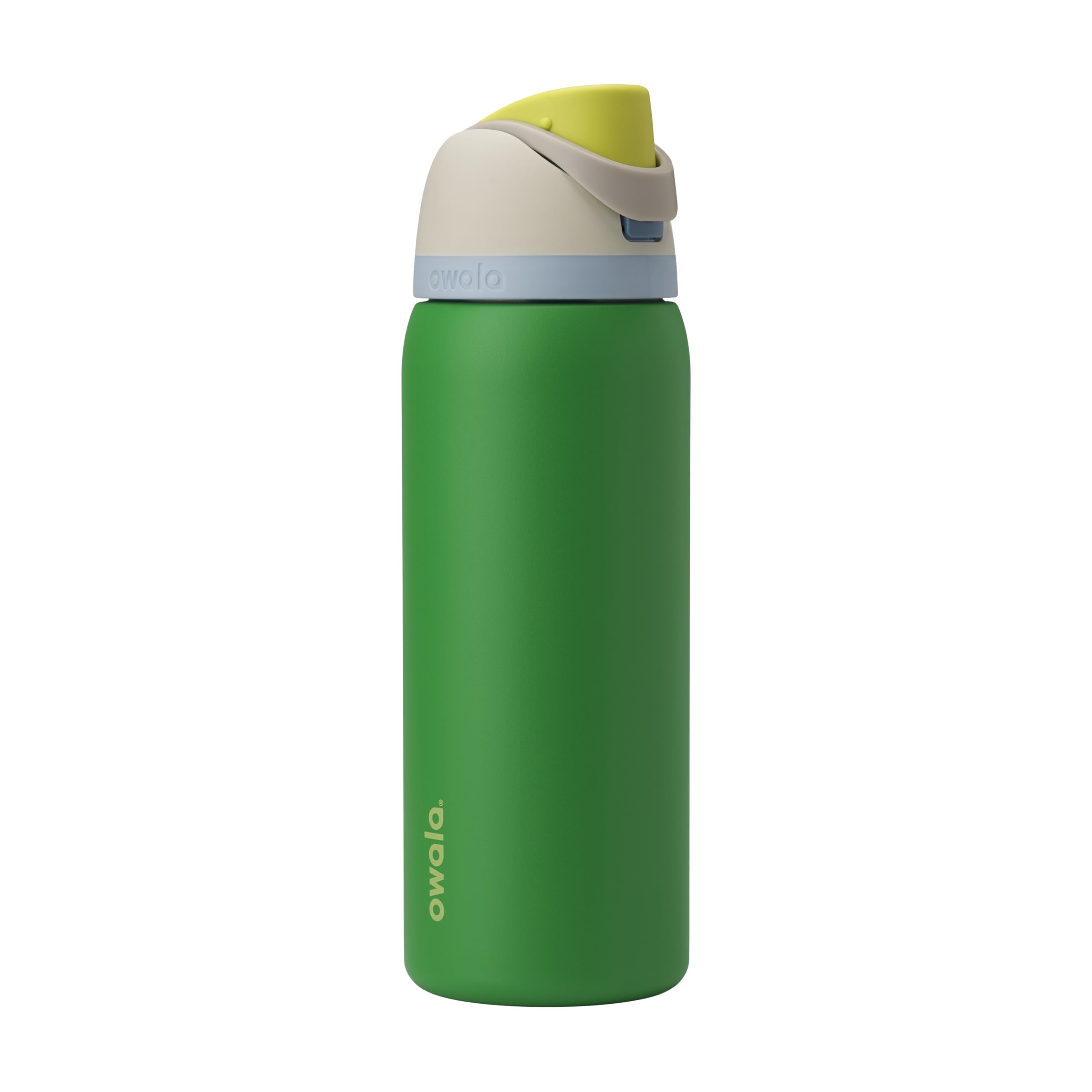 Owala FreeSip - Botella de agua aislada de acero inoxidable con popote para deportes, viajes y escuela, botella de agua deportiva sin BPA, 24 onzas, tropical