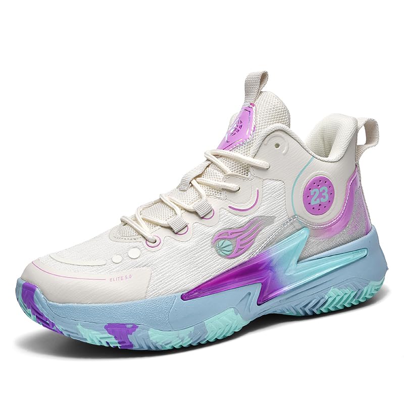 Zapatos de baloncesto para mujer y hombre, transpirables, cómodos, de voleibol, a la moda, antideslizantes, para deportes al aire libre para mujer y hombre