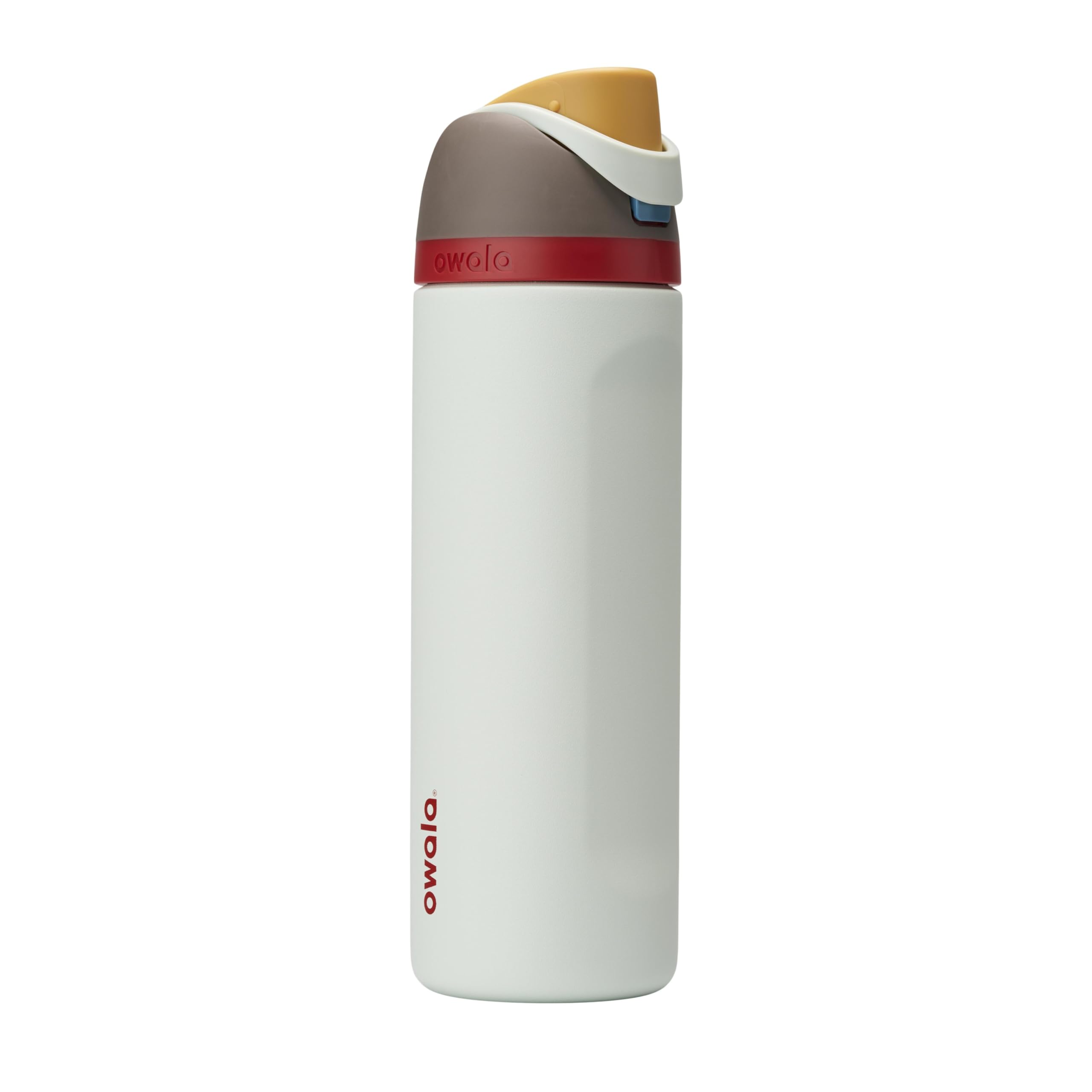 Owala FreeSip - Botella de agua aislada de acero inoxidable con popote para deportes, viajes y escuela, botella de agua deportiva sin BPA, 24 onzas, tropical