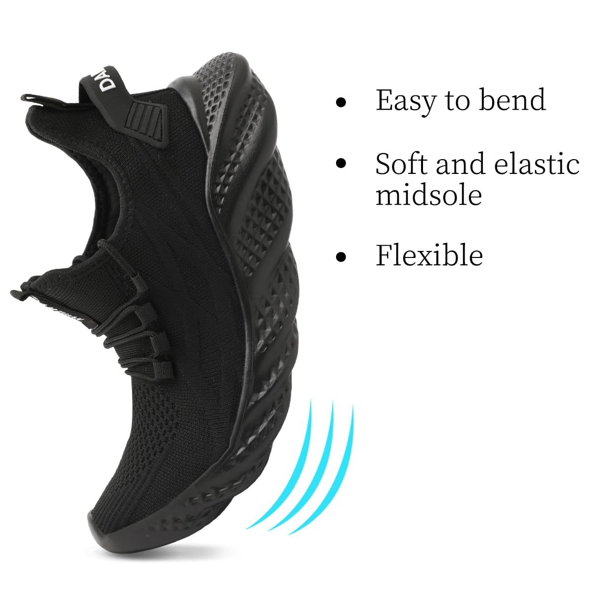 Men's Walking Running Shoes Sneakers Athletic Non Slip On Sports Tennis Fitness Shoes Casual Workout Lightweight Breathable Trainers Gym Fashion Mesh Soft Comfortable Shoe