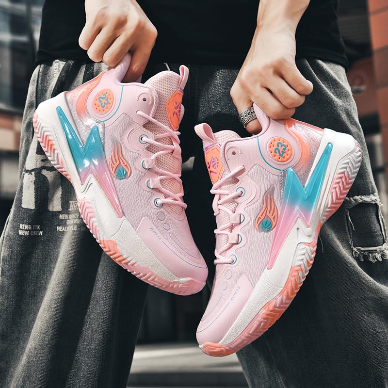 Zapatos de baloncesto para mujer y hombre, transpirables, cómodos, de voleibol, a la moda, antideslizantes, para deportes al aire libre para mujer y hombre