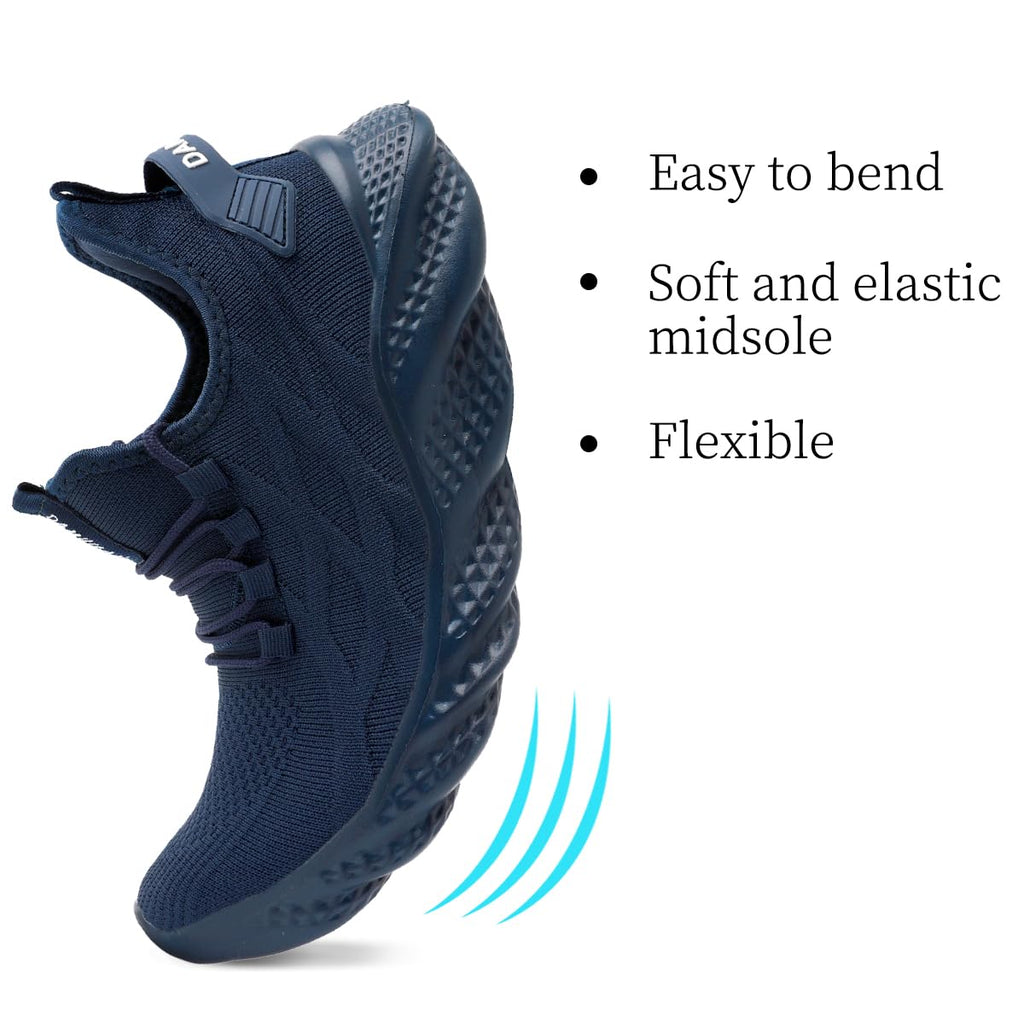 Men's Walking Running Shoes Sneakers Athletic Non Slip On Sports Tennis Fitness Shoes Casual Workout Lightweight Breathable Trainers Gym Fashion Mesh Soft Comfortable Shoe