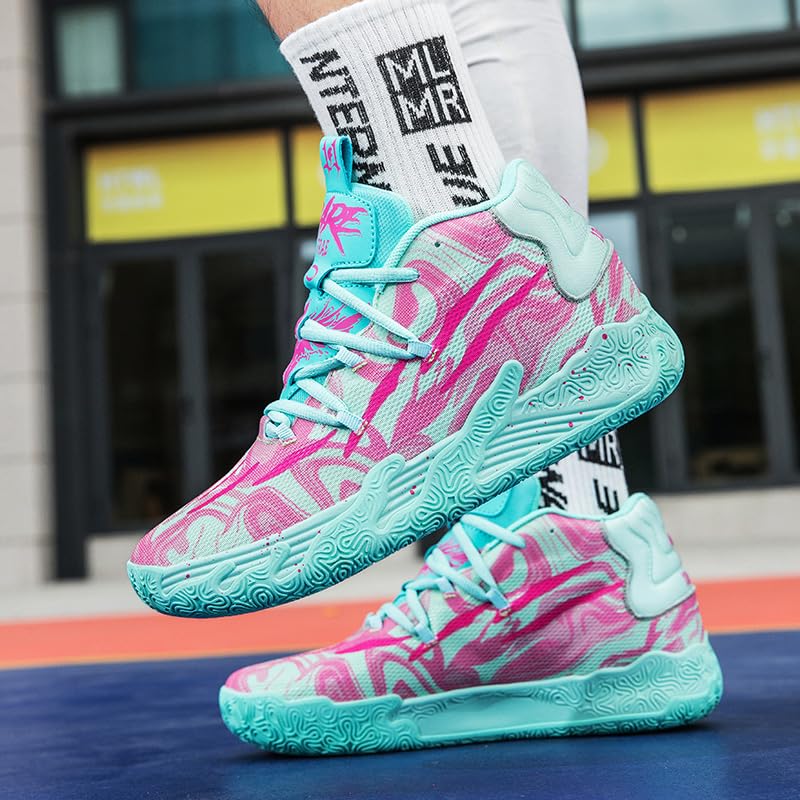 Zapatos de baloncesto para mujer y hombre, transpirables, de moda, coloridos, de alta calidad, antideslizantes, para exteriores, tenis deportivos para mujer y hombre, entrenamiento atlético