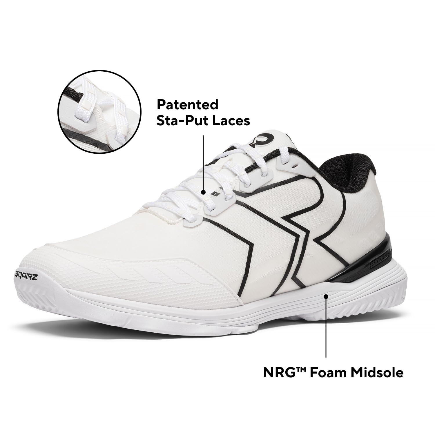 SQAIRZ XRZ - Zapatos de pickleball para hombre, zapatos de pickleball para hombre, zapatos de tenis para hombre