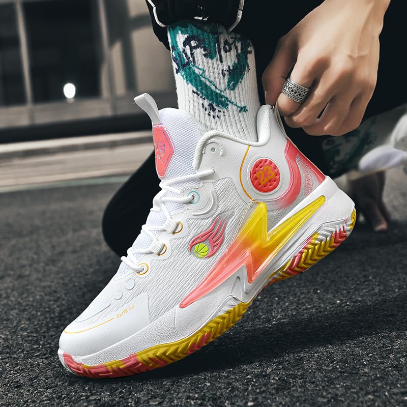 Zapatos de baloncesto para mujer y hombre, transpirables, cómodos, de voleibol, a la moda, antideslizantes, para deportes al aire libre para mujer y hombre
