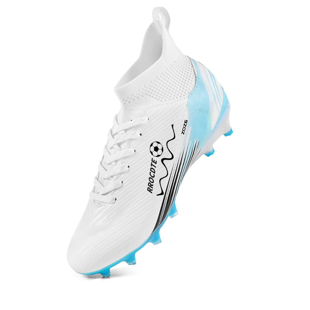 Zapatos de fútbol para hombre y mujer de caña alta AG Long Spikes Students Game Sports Training Football Cleats