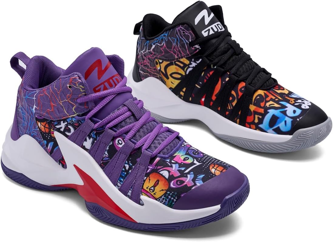 Zapatos de baloncesto para hombre y mujer, ultra ligeros, a la moda, antideslizantes, para Streetball Master, transpirables, para exteriores, zapatos acolchados para fitness