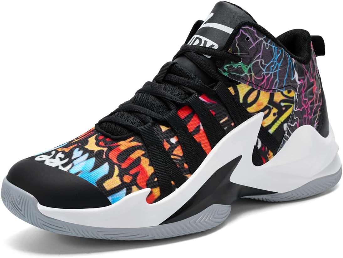 Zapatos de baloncesto para hombre y mujer, ultra ligeros, a la moda, antideslizantes, para Streetball Master, transpirables, para exteriores, zapatos acolchados para fitness