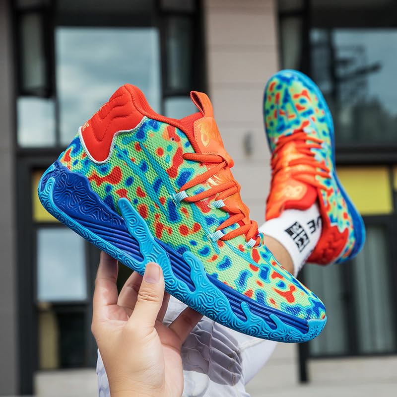 Zapatos de baloncesto para mujer y hombre, transpirables, de moda, coloridos, de alta calidad, antideslizantes, para exteriores, tenis deportivos para mujer y hombre, entrenamiento atlético