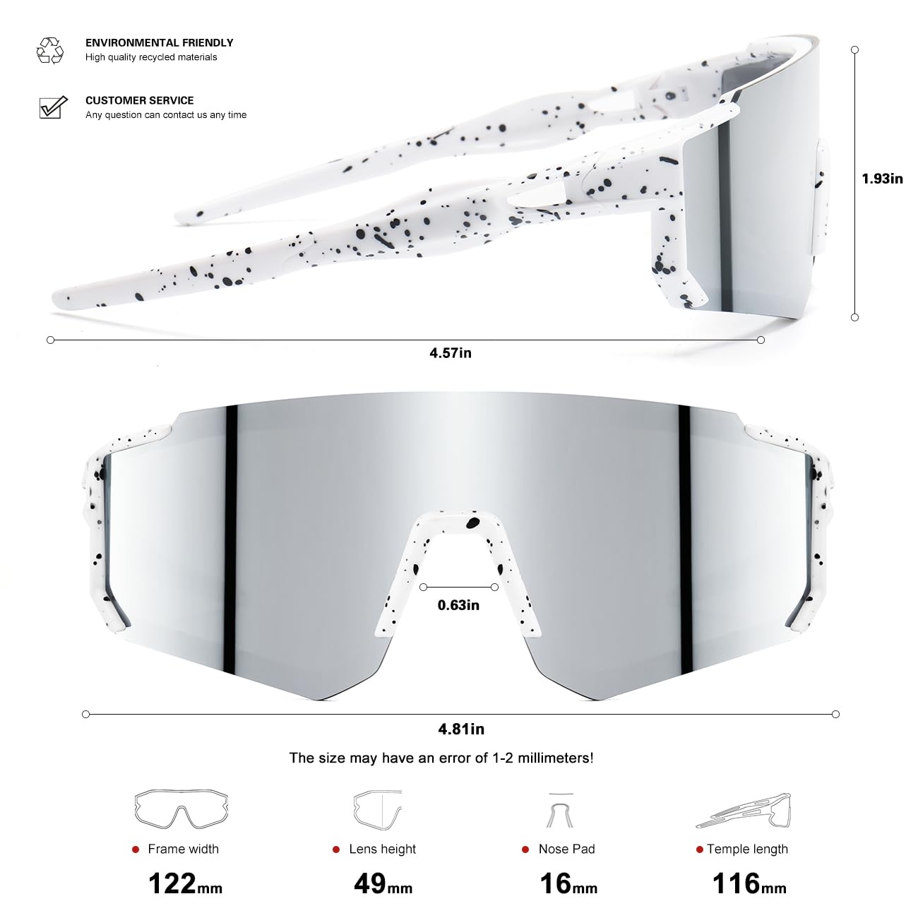 Kids Sunglasses Youth Baseball Sunglasses for Boys Girls Softball Sports Sun Glasses UV Protection