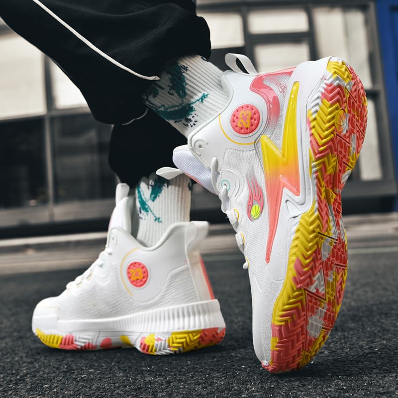 Zapatos de baloncesto para mujer y hombre, transpirables, cómodos, de voleibol, a la moda, antideslizantes, para deportes al aire libre para mujer y hombre