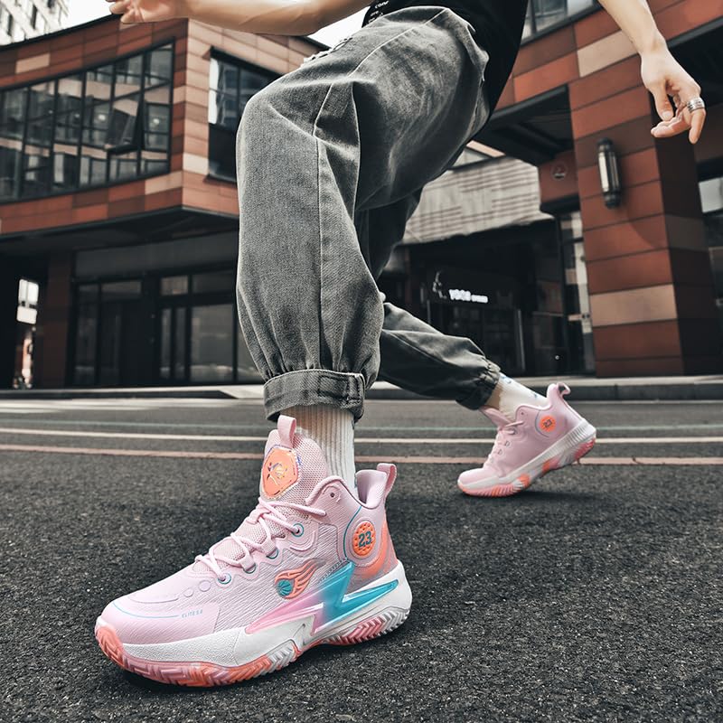 Zapatos de baloncesto para mujer y hombre, transpirables, cómodos, de voleibol, a la moda, antideslizantes, para deportes al aire libre para mujer y hombre