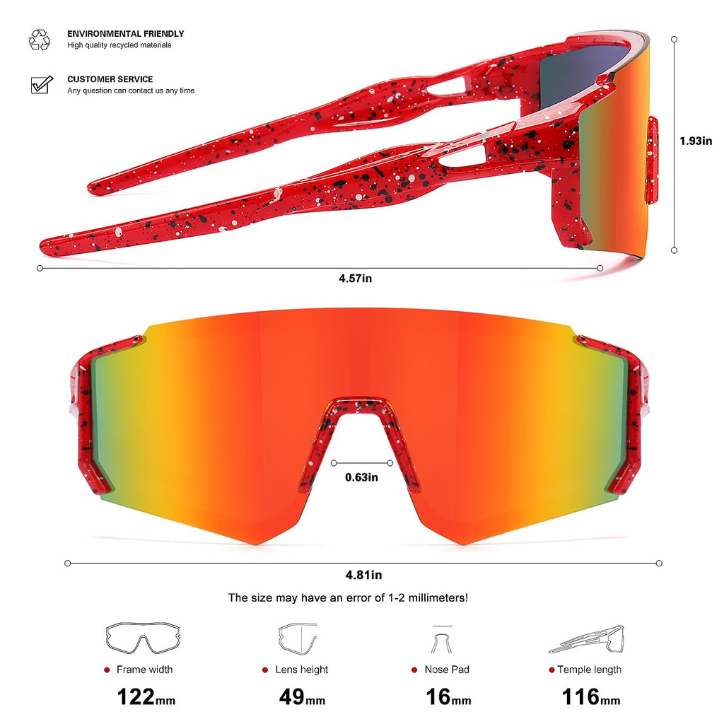 Kids Sunglasses Youth Baseball Sunglasses for Boys Girls Softball Sports Sun Glasses UV Protection