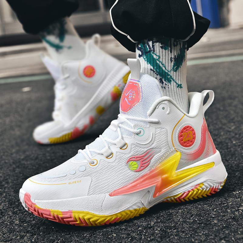 Zapatos de baloncesto para mujer y hombre, transpirables, cómodos, de voleibol, a la moda, antideslizantes, para deportes al aire libre para mujer y hombre