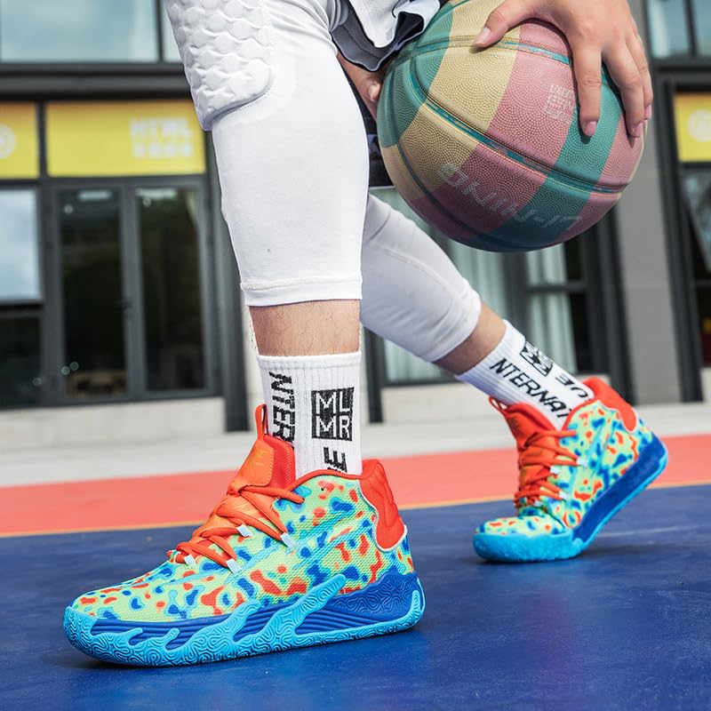 Zapatos de baloncesto para mujer y hombre, transpirables, de moda, coloridos, de alta calidad, antideslizantes, para exteriores, tenis deportivos para mujer y hombre, entrenamiento atlético