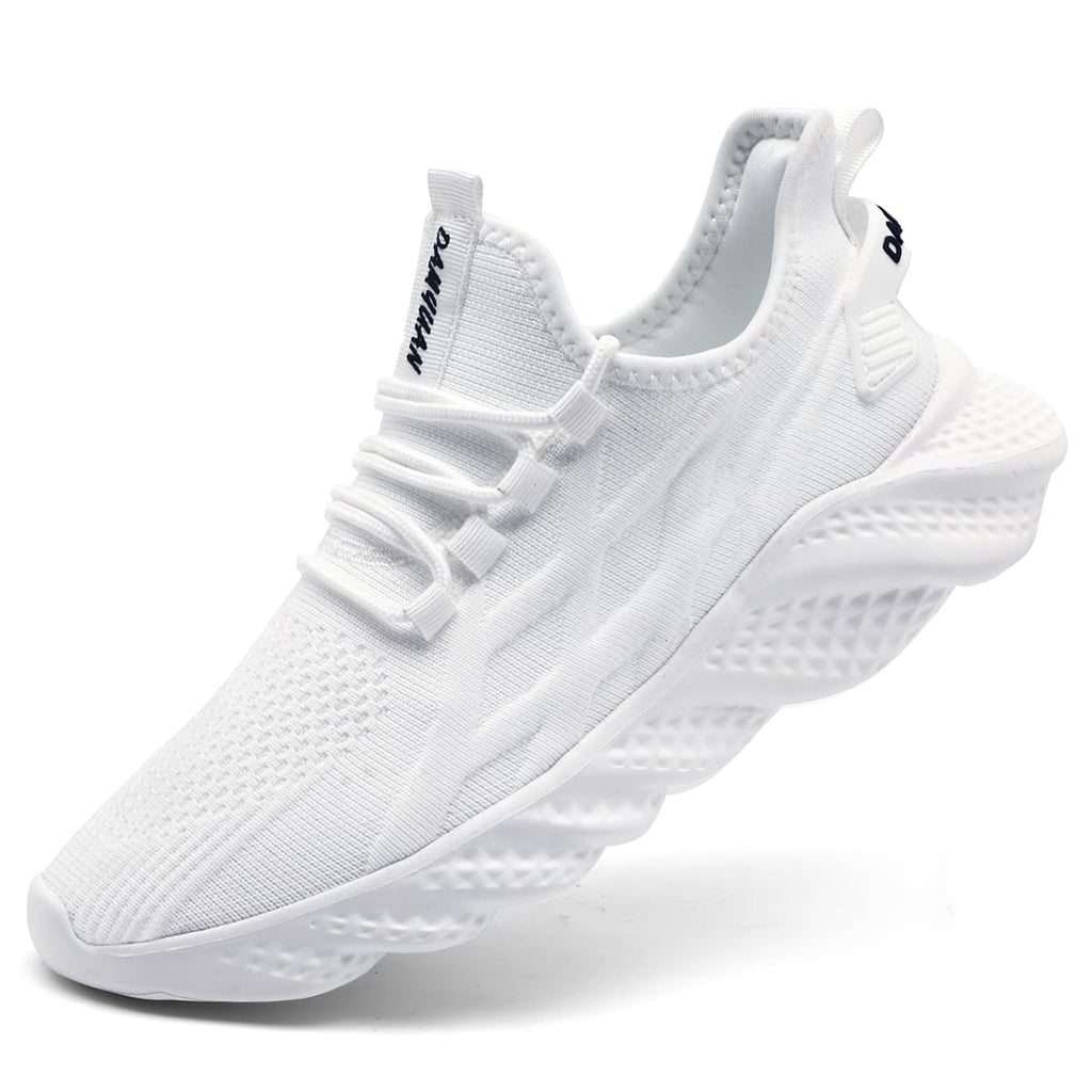 Men's Walking Running Shoes Sneakers Athletic Non Slip On Sports Tennis Fitness Shoes Casual Workout Lightweight Breathable Trainers Gym Fashion Mesh Soft Comfortable Shoe