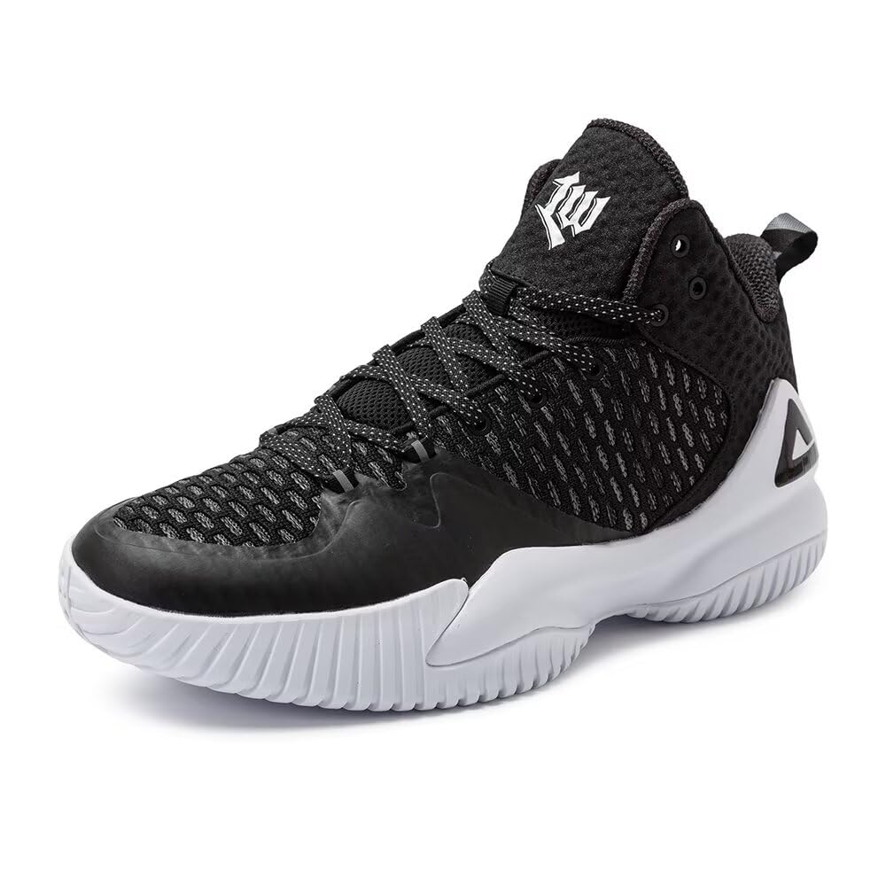PEAK Zapatillas altas de baloncesto para hombre Lou Williams Streetball Master transpirables para exteriores, con acolchado, zapatillas deportivas para estar en forma
