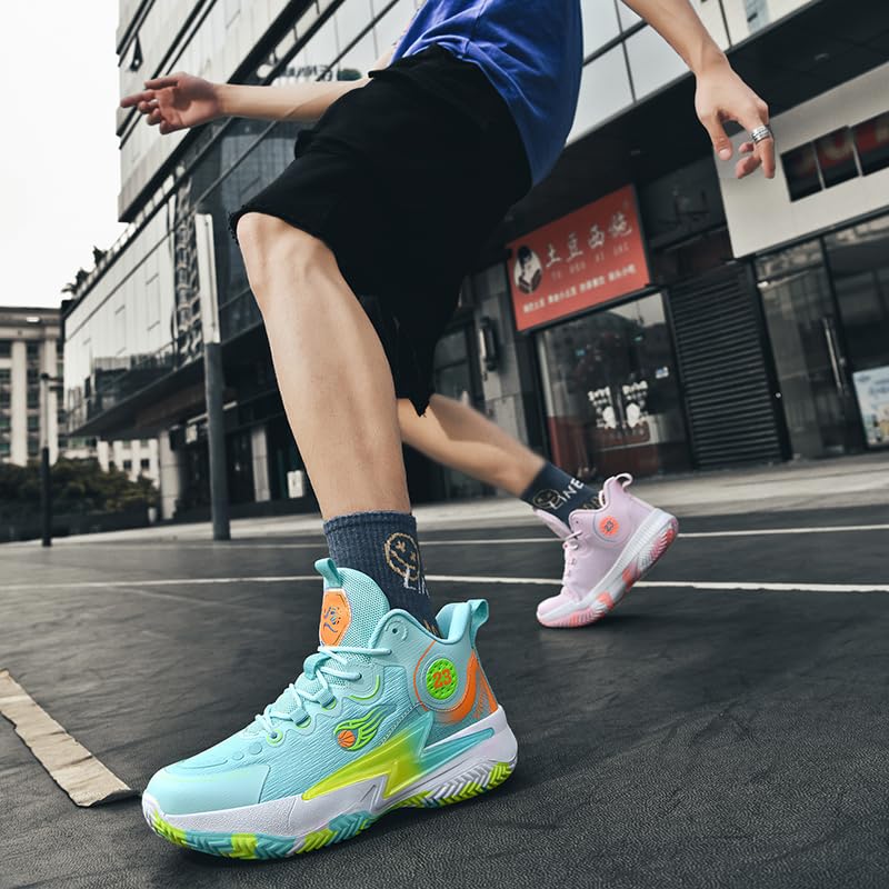 Zapatos de baloncesto para mujer y hombre, transpirables, cómodos, de voleibol, a la moda, antideslizantes, para deportes al aire libre para mujer y hombre