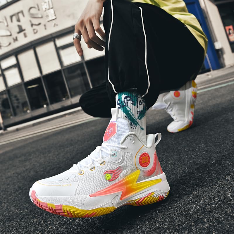 Zapatos de baloncesto para mujer y hombre, transpirables, cómodos, de voleibol, a la moda, antideslizantes, para deportes al aire libre para mujer y hombre