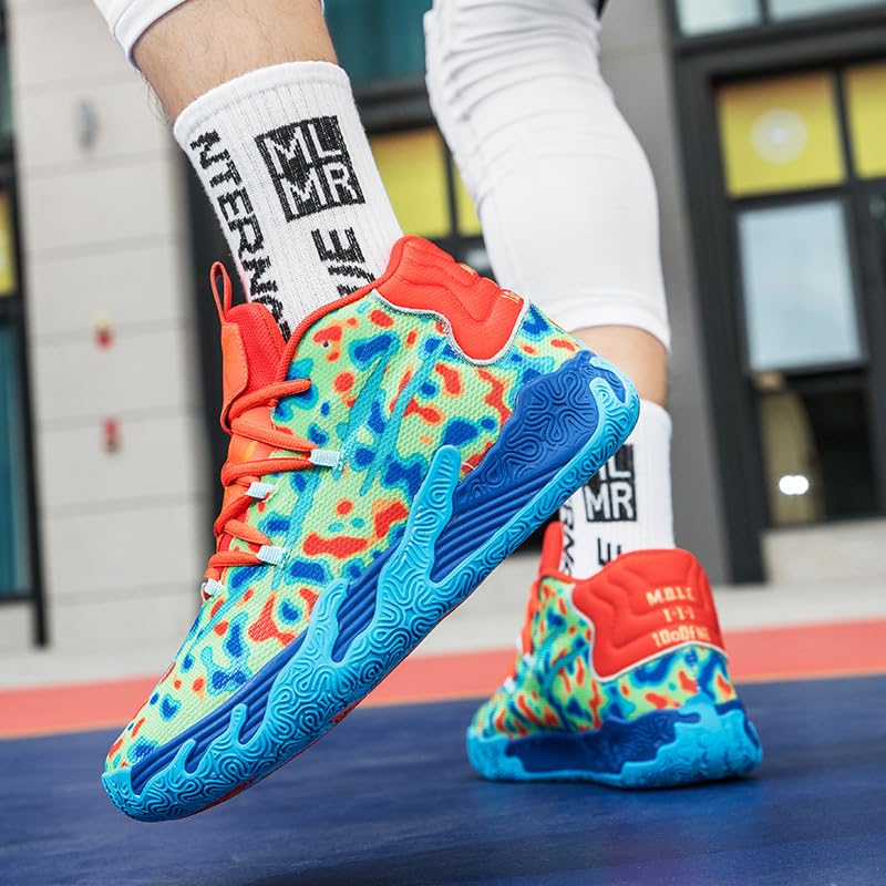 Zapatos de baloncesto para mujer y hombre, transpirables, de moda, coloridos, de alta calidad, antideslizantes, para exteriores, tenis deportivos para mujer y hombre, entrenamiento atlético