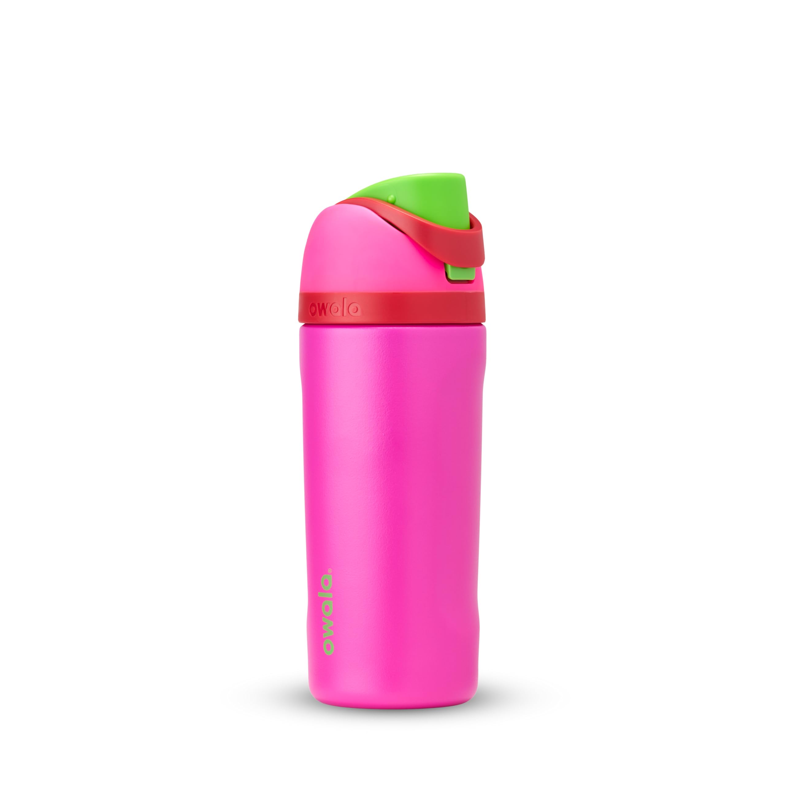 Owala FreeSip - Botella de agua aislada de acero inoxidable con popote para deportes, viajes y escuela, botella de agua deportiva sin BPA, 24 onzas, tropical
