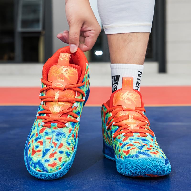 Zapatos de baloncesto para mujer y hombre, transpirables, de moda, coloridos, de alta calidad, antideslizantes, para exteriores, tenis deportivos para mujer y hombre, entrenamiento atlético