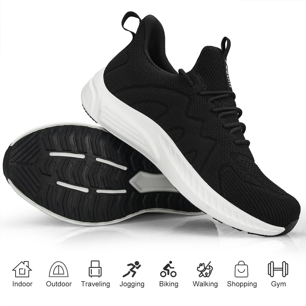 Feethit - Tenis para hombre antideslizantes, ligeros, transpirables, estilo slip-on, para caminar, correr y gimnasio