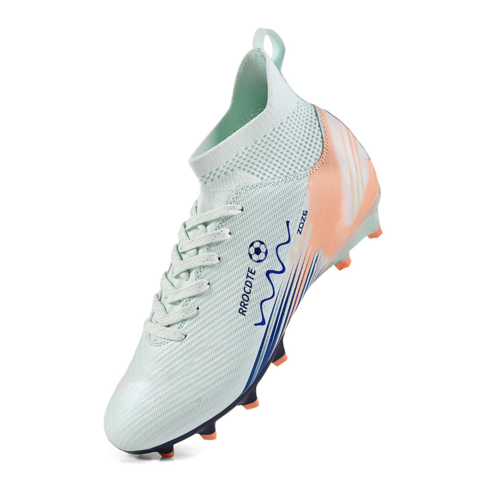 Zapatos de fútbol para hombre y mujer de caña alta AG Long Spikes Students Game Sports Training Football Cleats