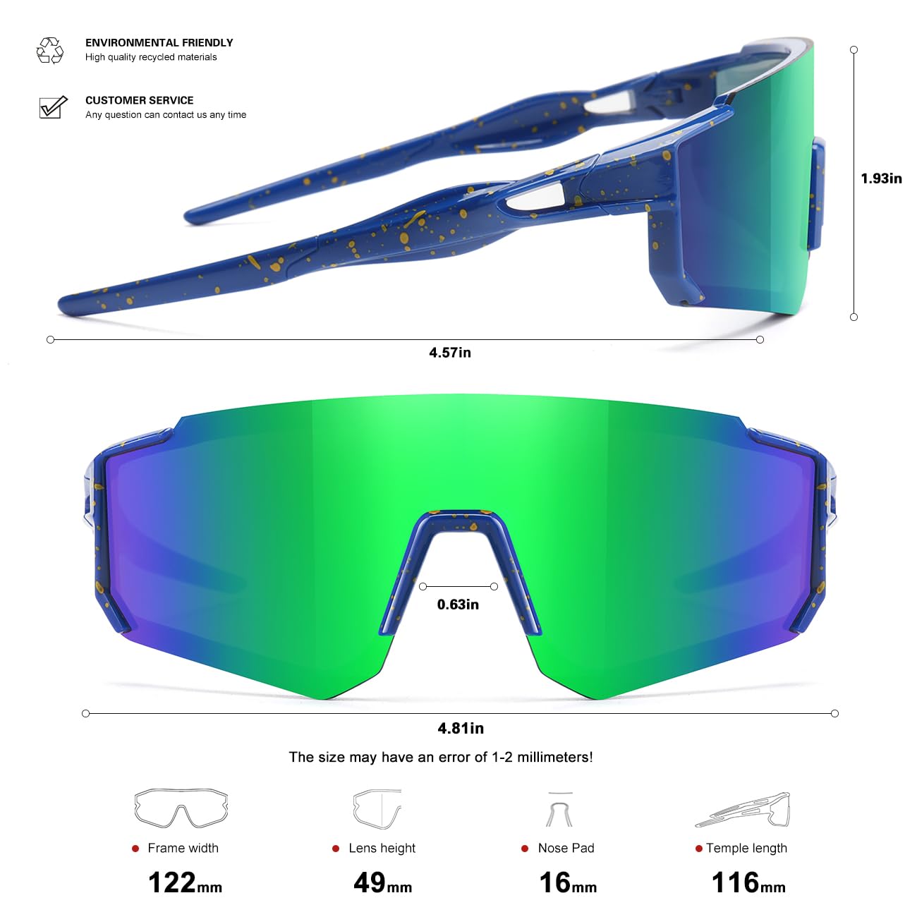 Kids Sunglasses Youth Baseball Sunglasses for Boys Girls Softball Sports Sun Glasses UV Protection