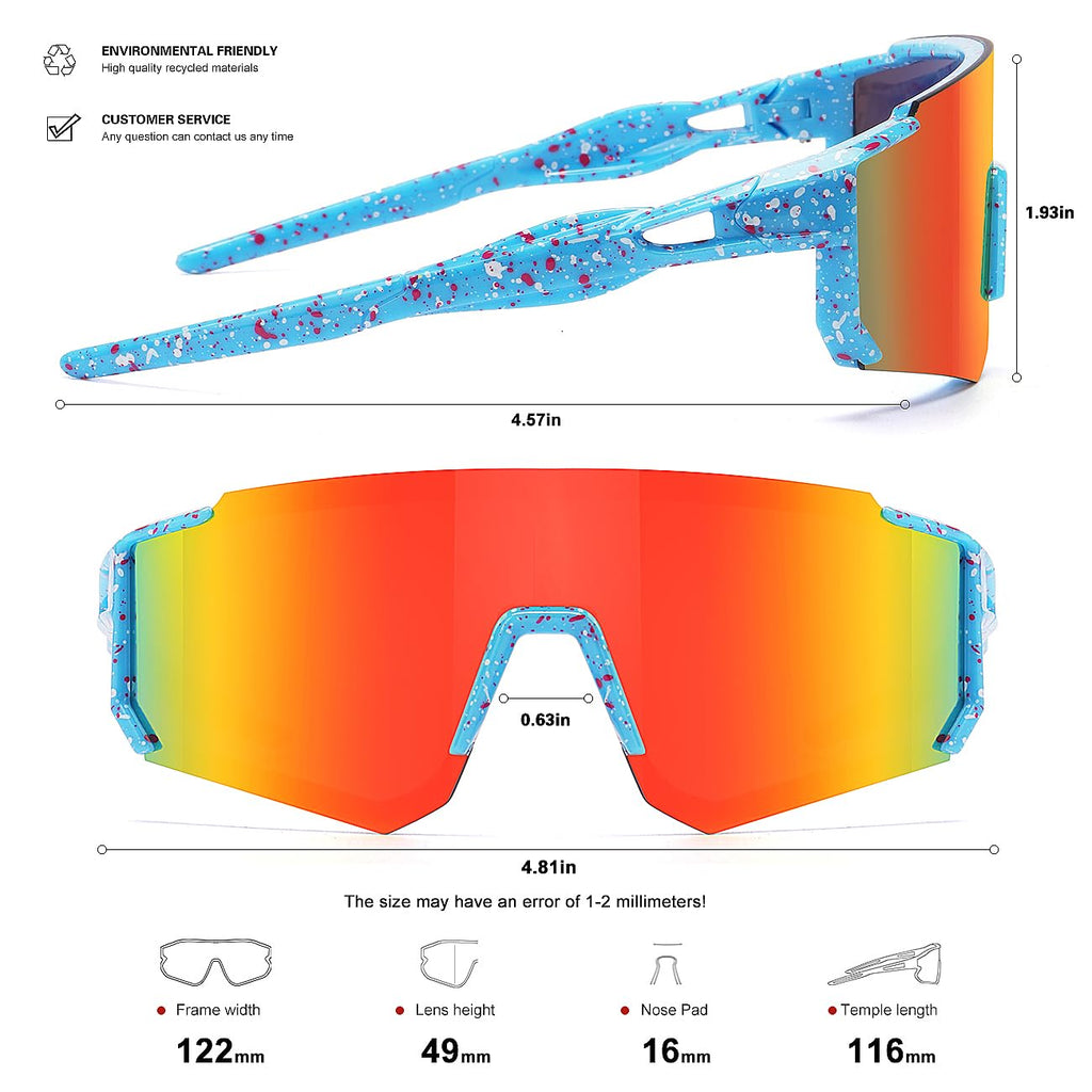 Kids Sunglasses Youth Baseball Sunglasses for Boys Girls Softball Sports Sun Glasses UV Protection