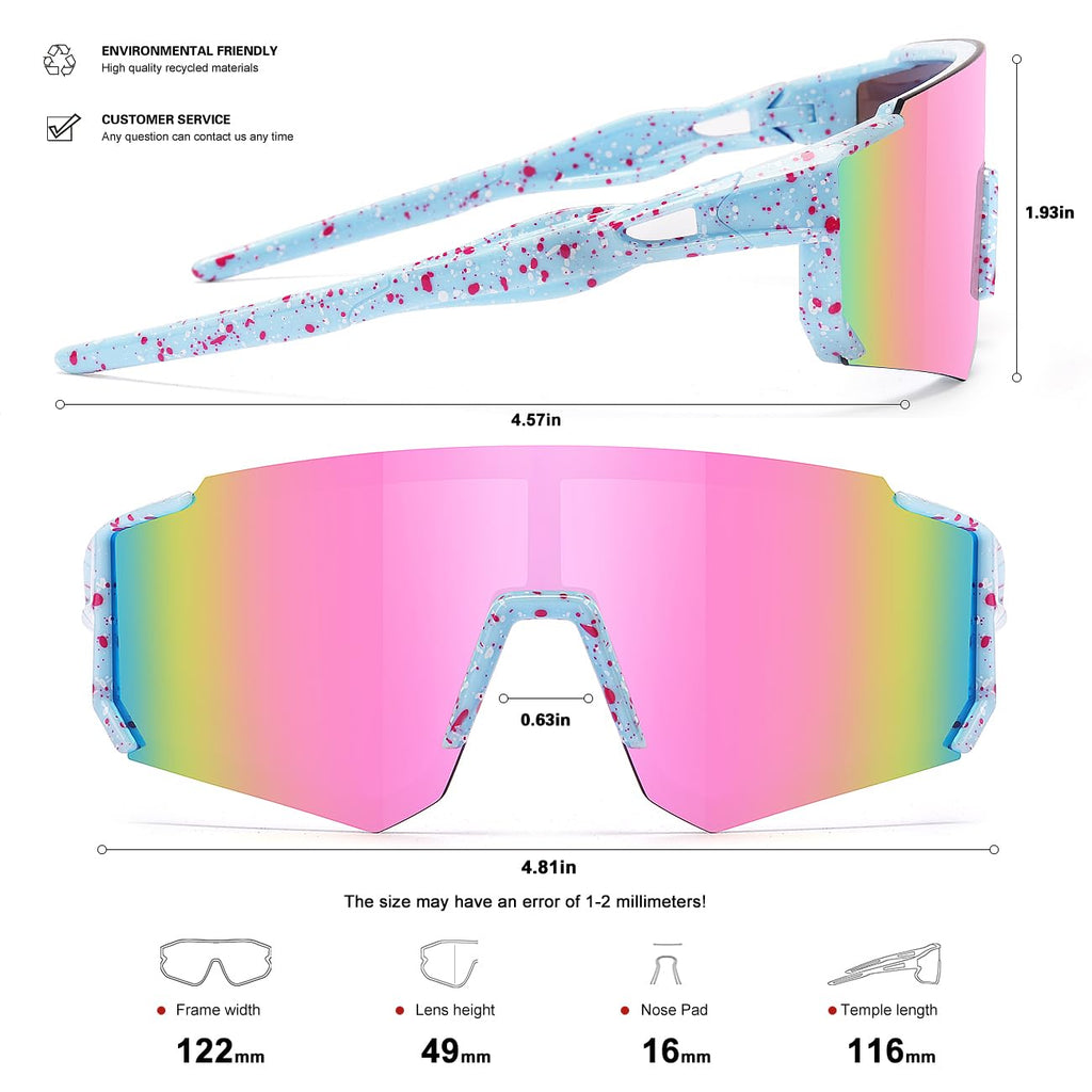 Kids Sunglasses Youth Baseball Sunglasses for Boys Girls Softball Sports Sun Glasses UV Protection