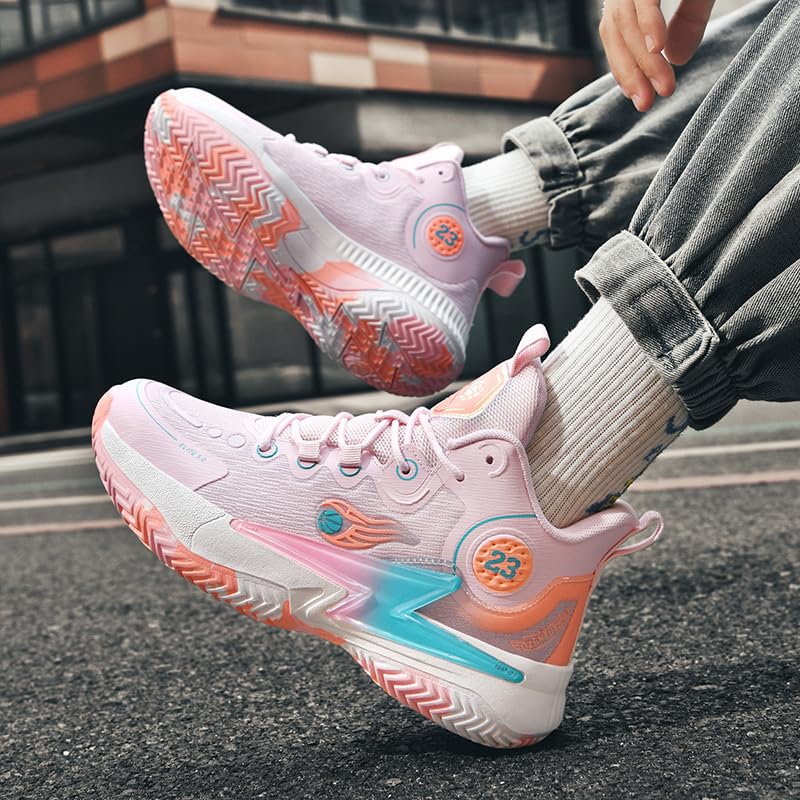 Zapatos de baloncesto para mujer y hombre, transpirables, cómodos, de voleibol, a la moda, antideslizantes, para deportes al aire libre para mujer y hombre
