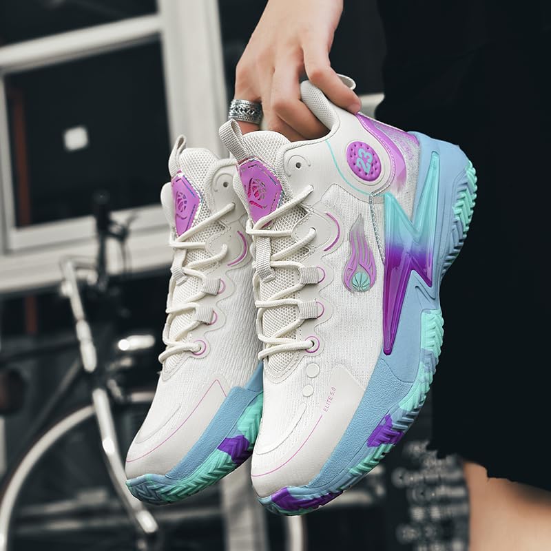 Zapatos de baloncesto para mujer y hombre, transpirables, cómodos, de voleibol, a la moda, antideslizantes, para deportes al aire libre para mujer y hombre