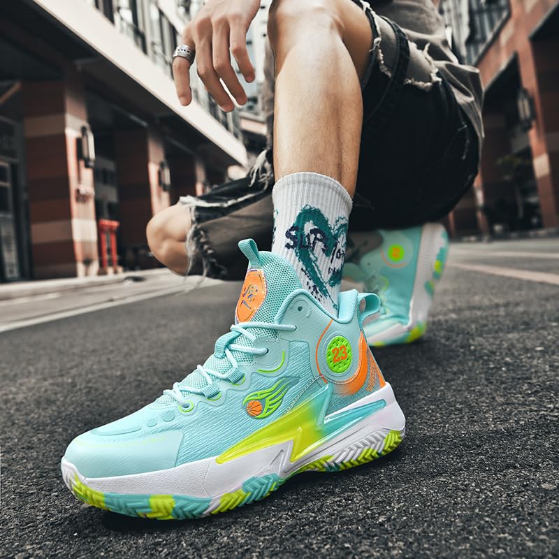 Zapatos de baloncesto para mujer y hombre, transpirables, cómodos, de voleibol, a la moda, antideslizantes, para deportes al aire libre para mujer y hombre