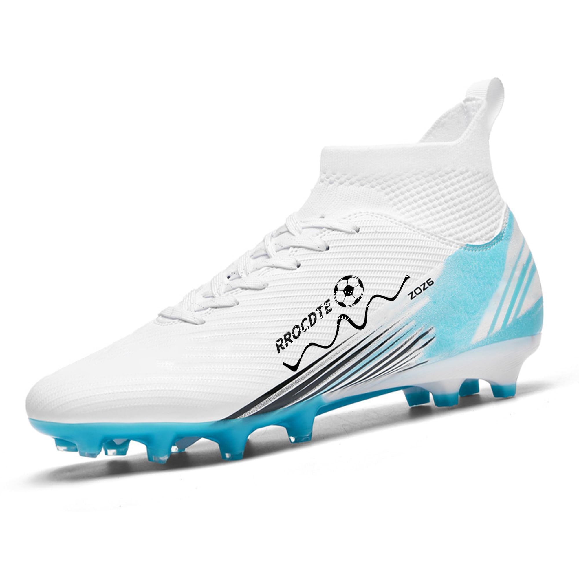 Zapatos de fútbol para hombre y mujer de caña alta AG Long Spikes Students Game Sports Training Football Cleats