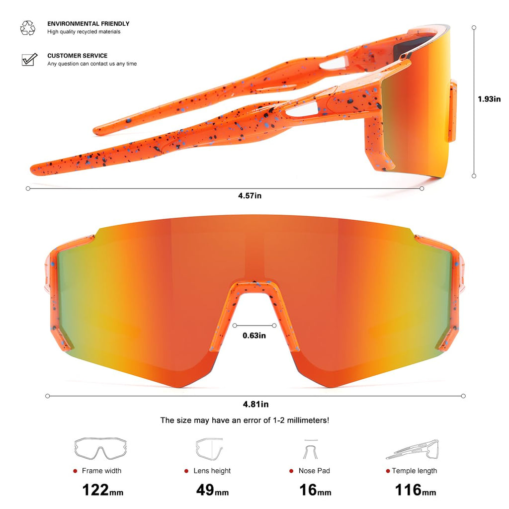 Kids Sunglasses Youth Baseball Sunglasses for Boys Girls Softball Sports Sun Glasses UV Protection