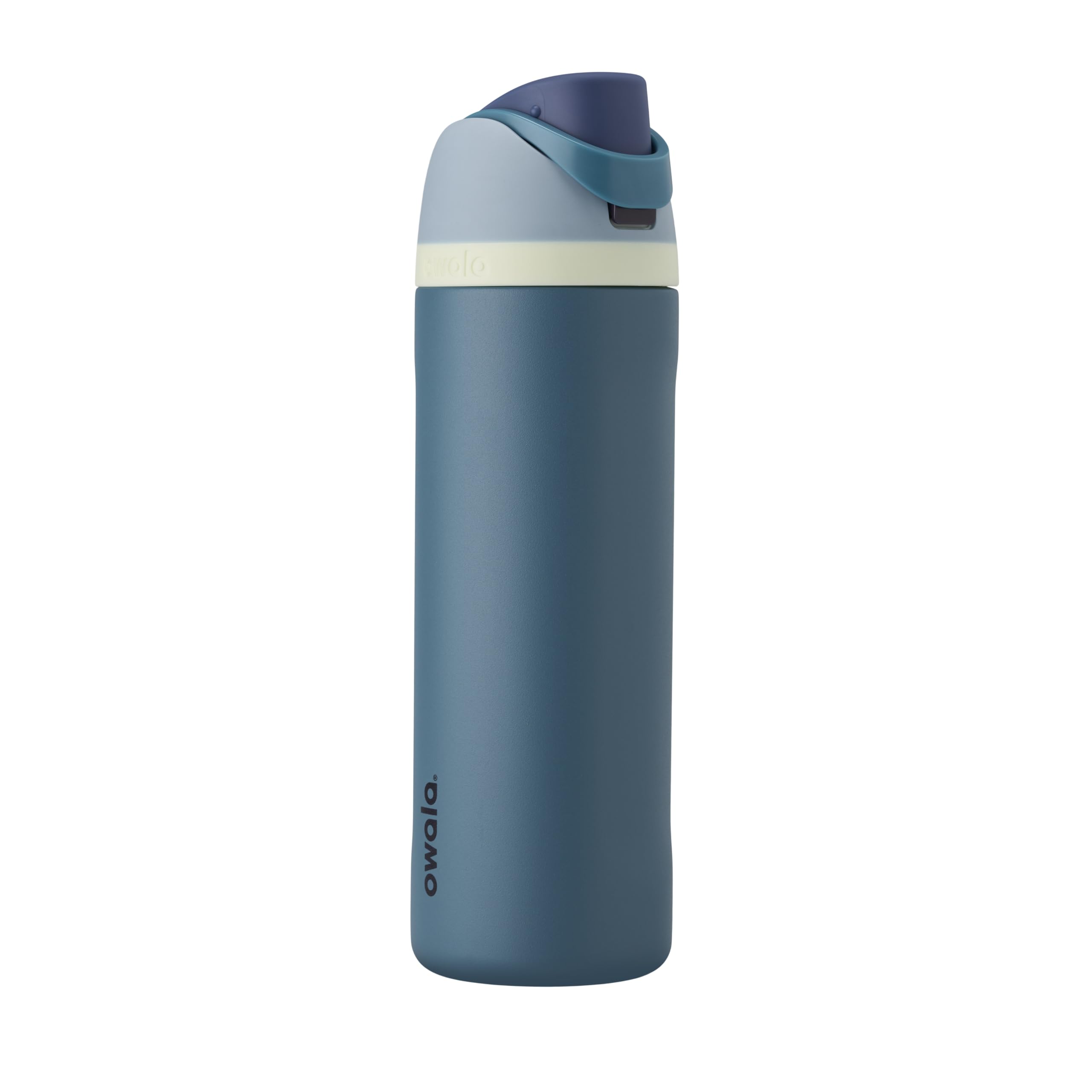 Owala FreeSip - Botella de agua aislada de acero inoxidable con popote para deportes, viajes y escuela, botella de agua deportiva sin BPA, 24 onzas, tropical