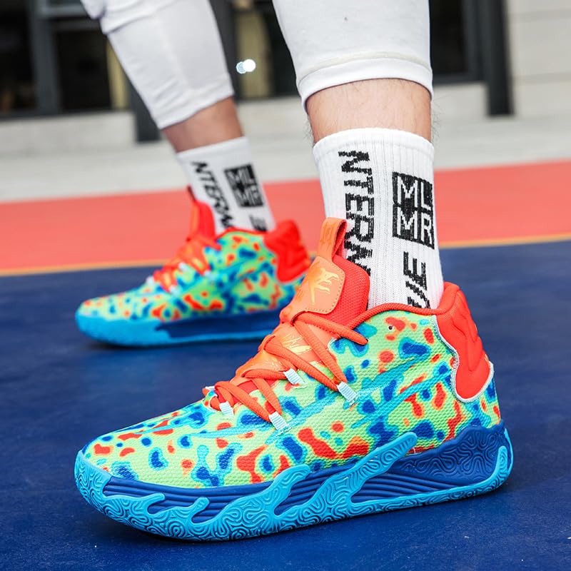 Zapatos de baloncesto para mujer y hombre, transpirables, de moda, coloridos, de alta calidad, antideslizantes, para exteriores, tenis deportivos para mujer y hombre, entrenamiento atlético