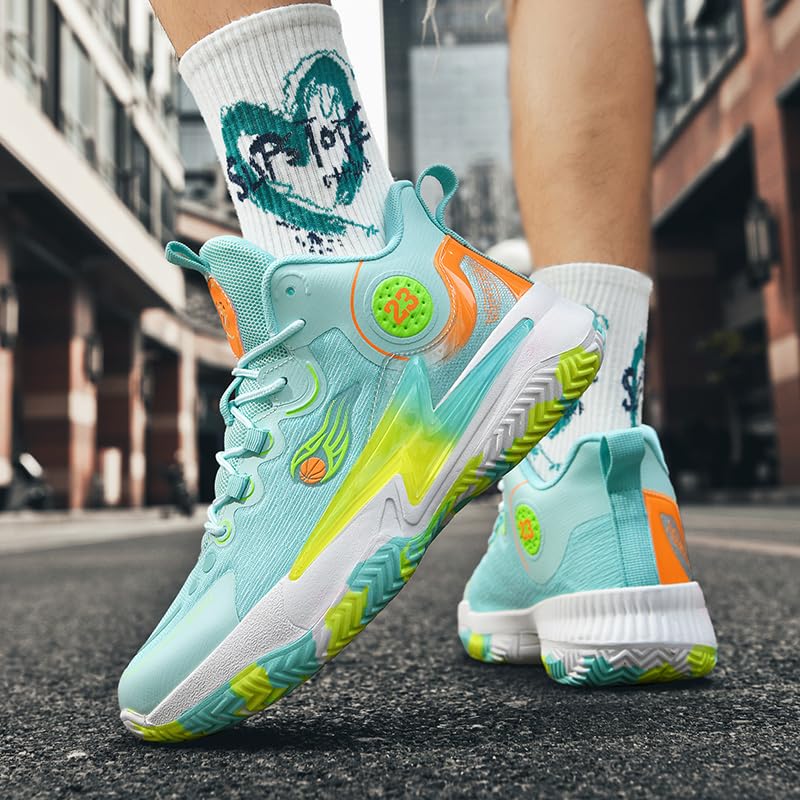 Zapatos de baloncesto para mujer y hombre, transpirables, cómodos, de voleibol, a la moda, antideslizantes, para deportes al aire libre para mujer y hombre