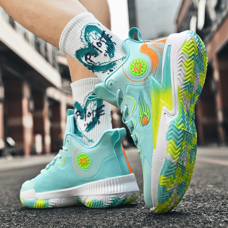 Zapatos de baloncesto para mujer y hombre, transpirables, cómodos, de voleibol, a la moda, antideslizantes, para deportes al aire libre para mujer y hombre