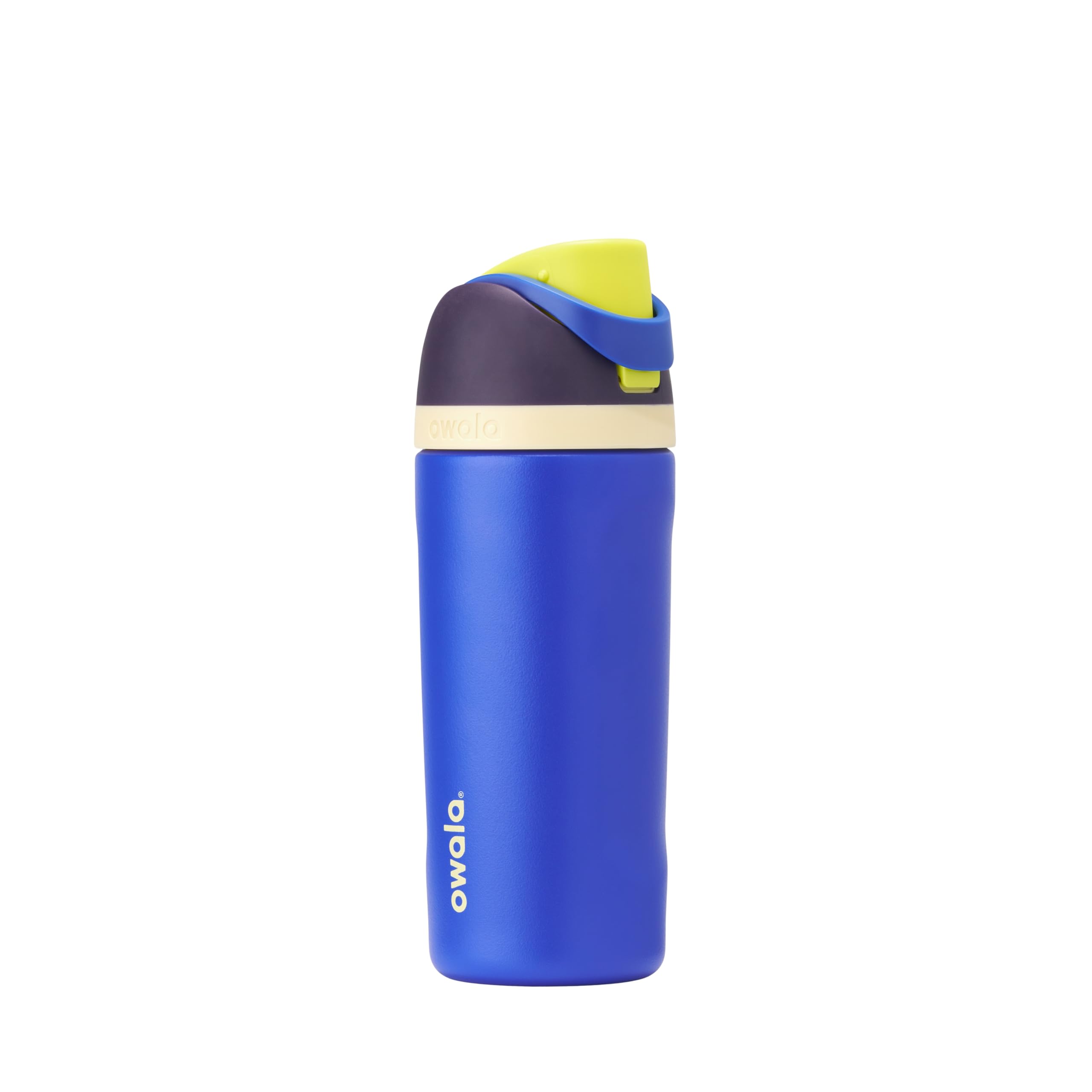 Owala FreeSip - Botella de agua aislada de acero inoxidable con popote para deportes, viajes y escuela, botella de agua deportiva sin BPA, 24 onzas, tropical