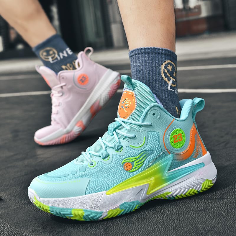 Zapatos de baloncesto para mujer y hombre, transpirables, cómodos, de voleibol, a la moda, antideslizantes, para deportes al aire libre para mujer y hombre