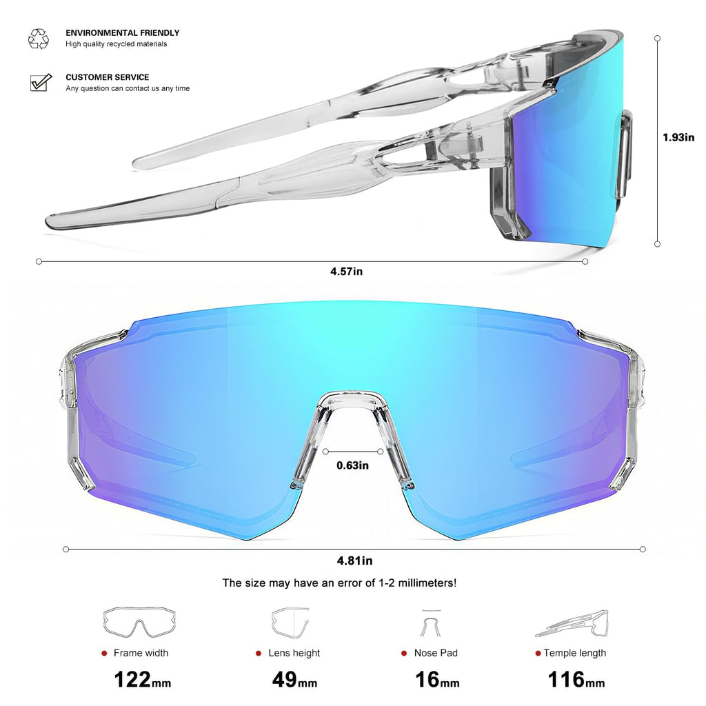 Kids Sunglasses Youth Baseball Sunglasses for Boys Girls Softball Sports Sun Glasses UV Protection